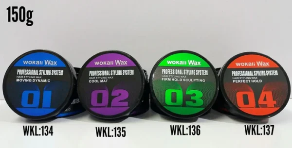 fd4d8747abb0a5617e5f6eea56a5e172_fa640e64-7033-4b21-bba3-170bcec1b733 Wokali Wax Professional Styling System , Hair Styling Wax For firm hold Sculpting 150g WKL136 Green